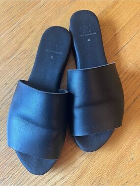 Vegan Leather Slides
